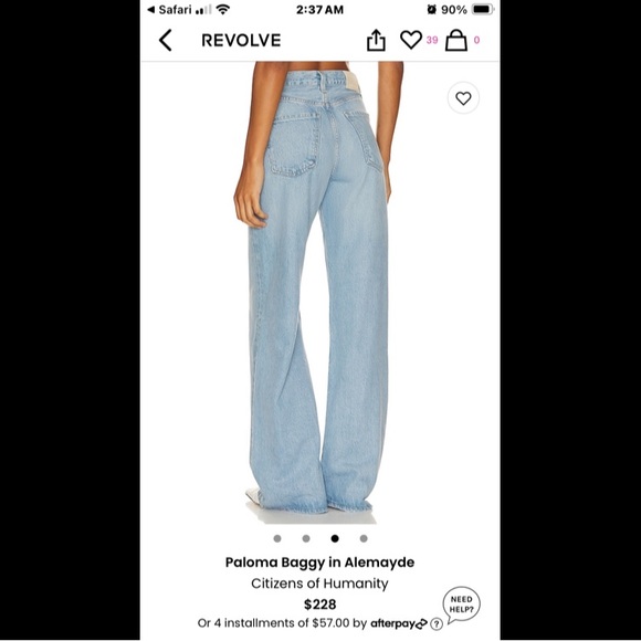 Citizens of Humanity Paloma Loose Jeans in Alemayde - Picture 3 of 4